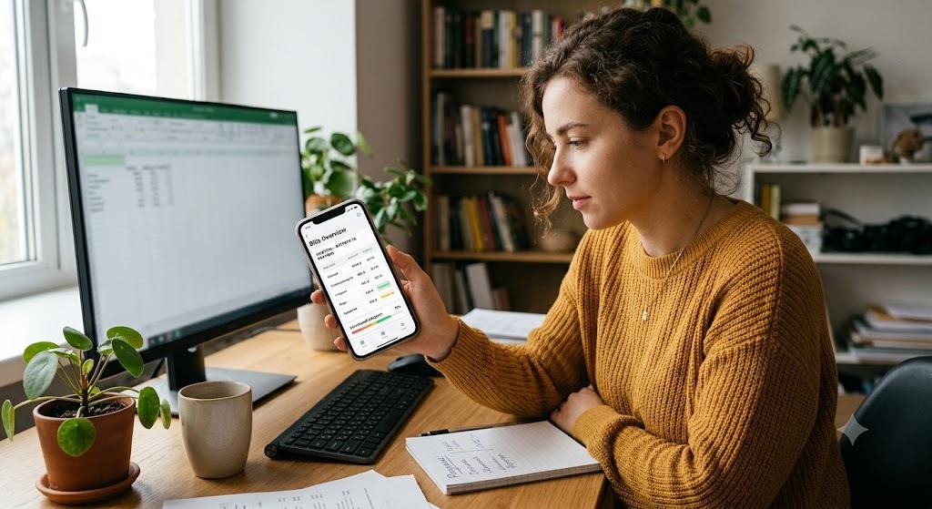 Bill tracking with budgeting app
