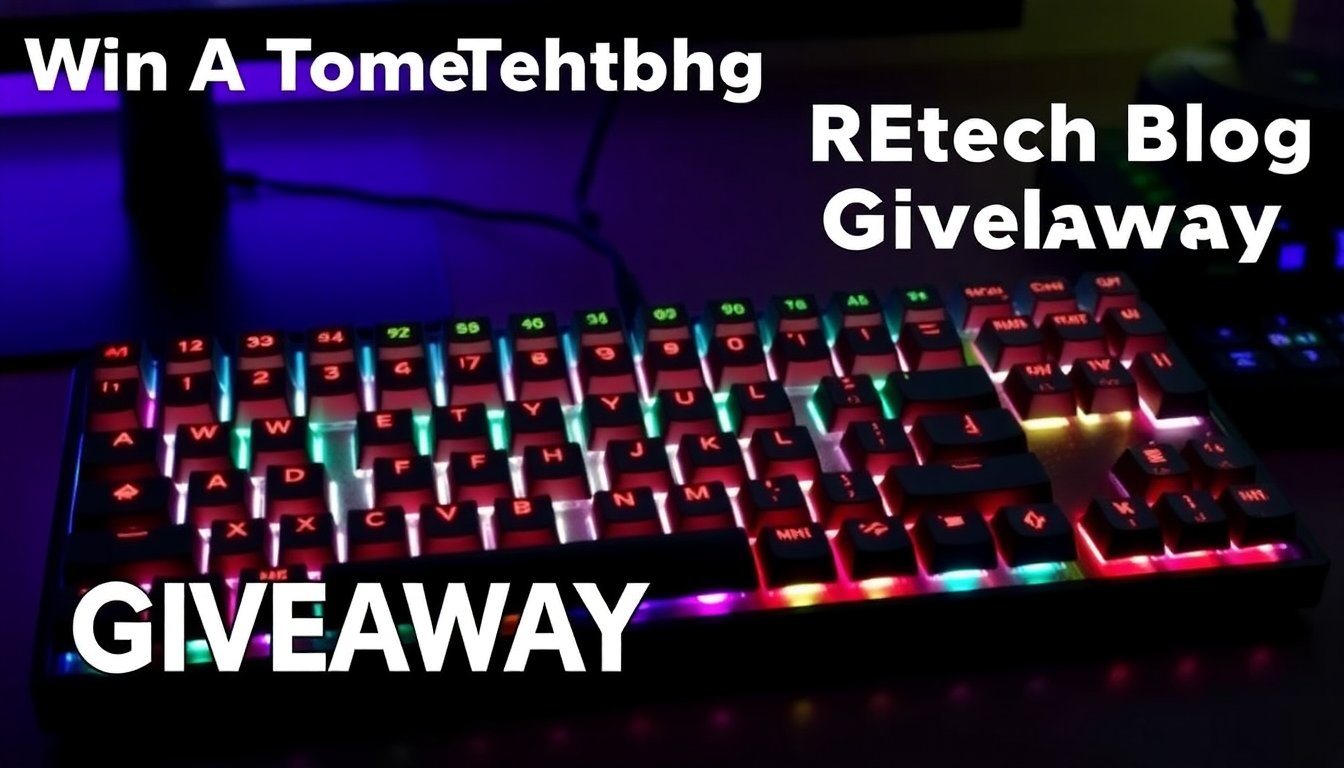promo code tomtechblog rgb keyboard giveaway